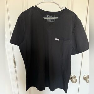 Figs Men Leon Three-Pocket Scrub Top Black large